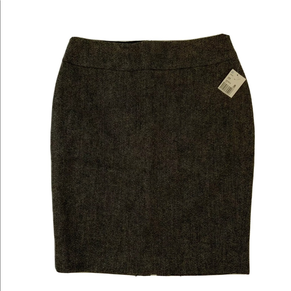 Cabi Wool Blend Charcoal Gray Tweed Style Pencil Skirt Style #245 Size 8 New